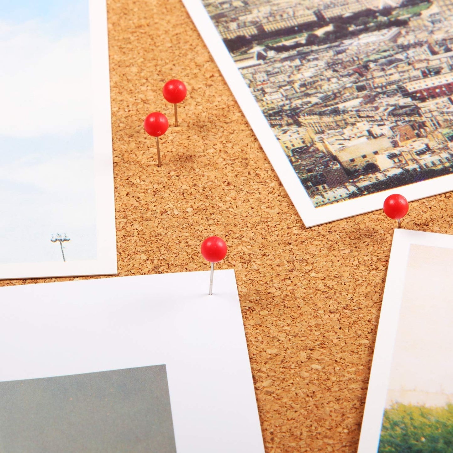 Map Tacks Push Pins Small Size 300 Packs (Red, 1/5 Inch)