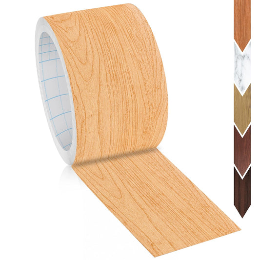 GSCIT Club Wood Grain Repair Tape, 2.3 inch X 25ft Self Adhesive Maple Grain Repair Patch for Tables, Chairs, Baseboards, Doors, Windows, Floors, Handicraft DIY.