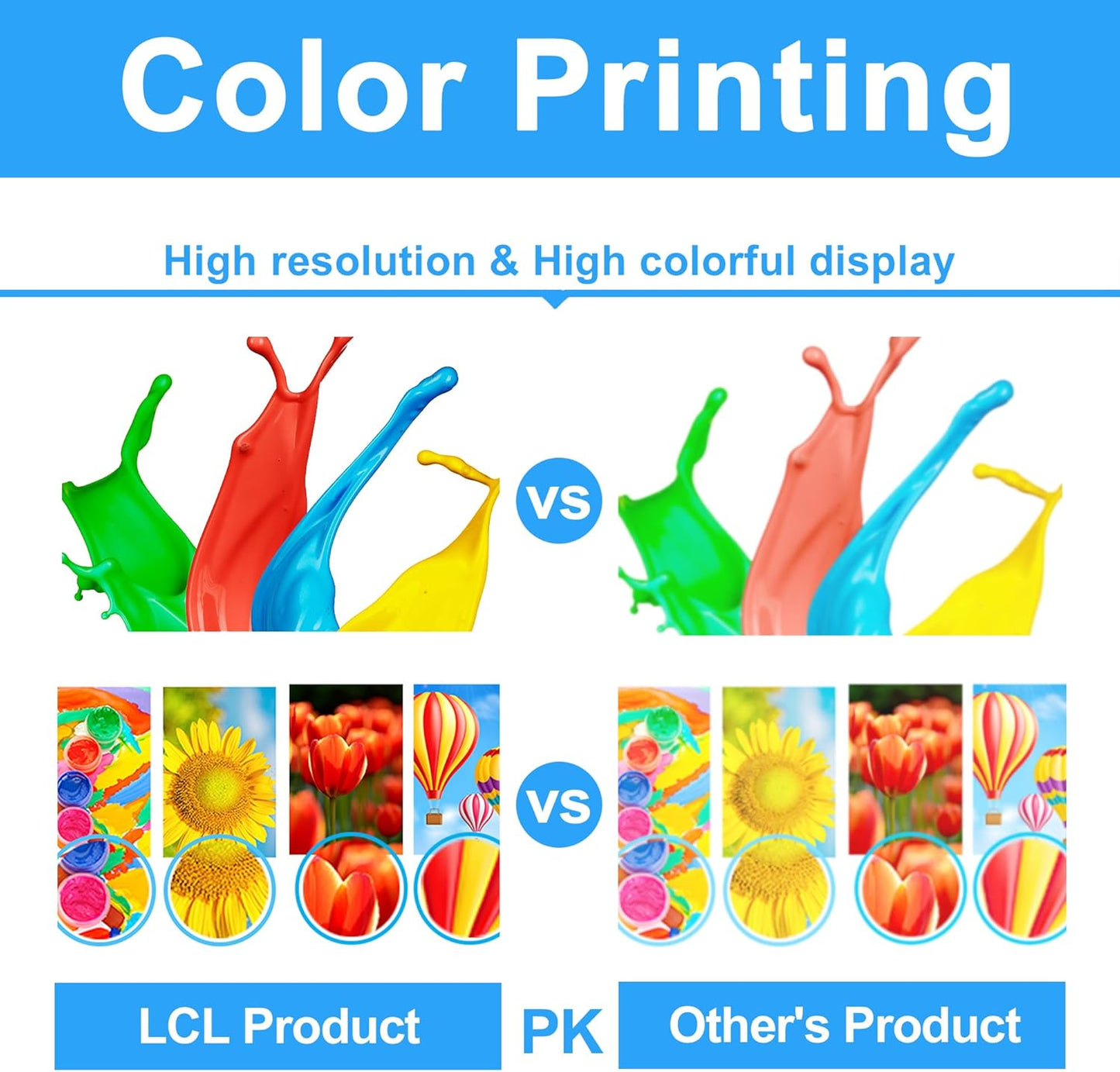 LCL TK8337 TK-8337 Toner Cartridge High Yield Replacement for TK-8337K TK-8337C TK-8337M TK-8337Y for Kyocera Taskalfa 3252ci 3253ci cs3252ci cs3253ci Printer (Black Magenta Cyan Yellow,4-Pack)