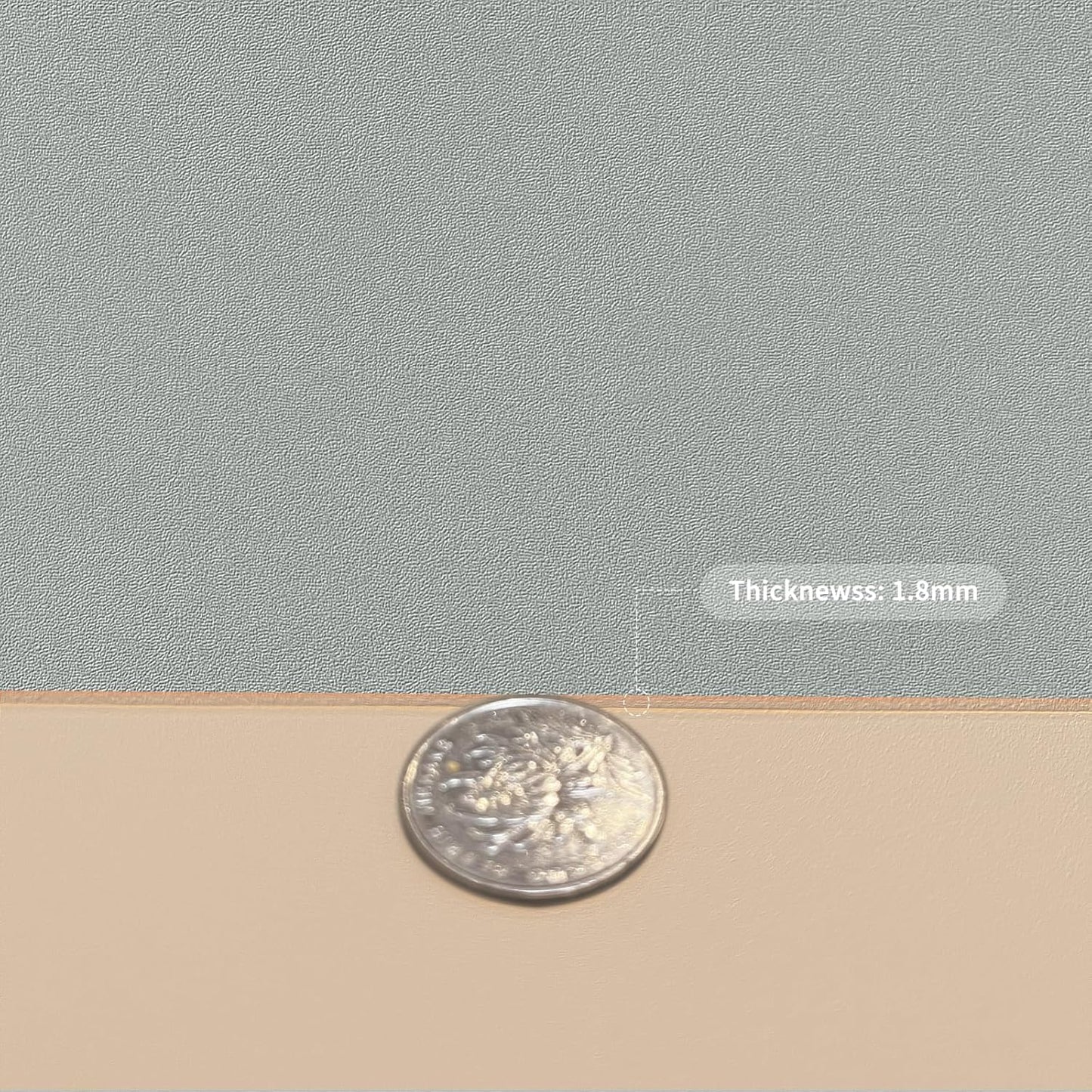 Leather Table Cover,1.8mm Thick,24x60 Inch Desk Cover,Large Desk Mat,Table Protector,Table Cover Protector,Desk Protector,Table Pad,(Light Brown+Gray,24x60)