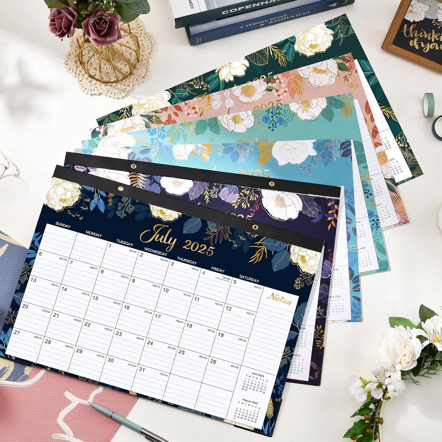 Desk Calendar 2025-2026 - Jul. 2025 - Dec. 2026, 18 Months Large Monthly Desk Calendar, 17" x 12", Desk Pad, Large Ruled Blocks, To-do List & Notes, Best Desk/Wall Calendar for Planning or Organizing
