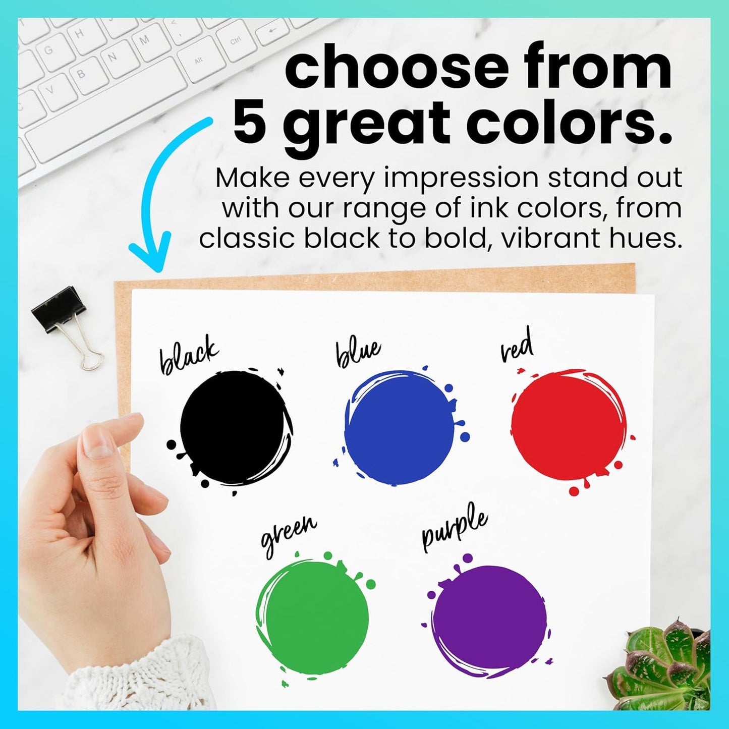 ExcelMark Premium Self-Inking Stamp Refill Ink - 1 oz. (Green)
