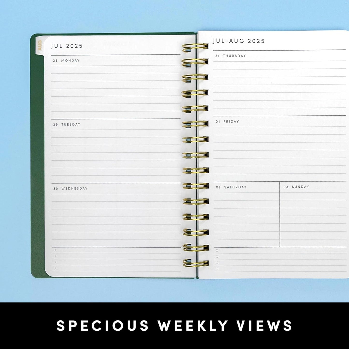 PAPERAGE 17 Month Academic Planner 2025-2026, Weekly & Monthly Spreads, August 2025 - December 2026, Small (5 in x 8 in), Lavender