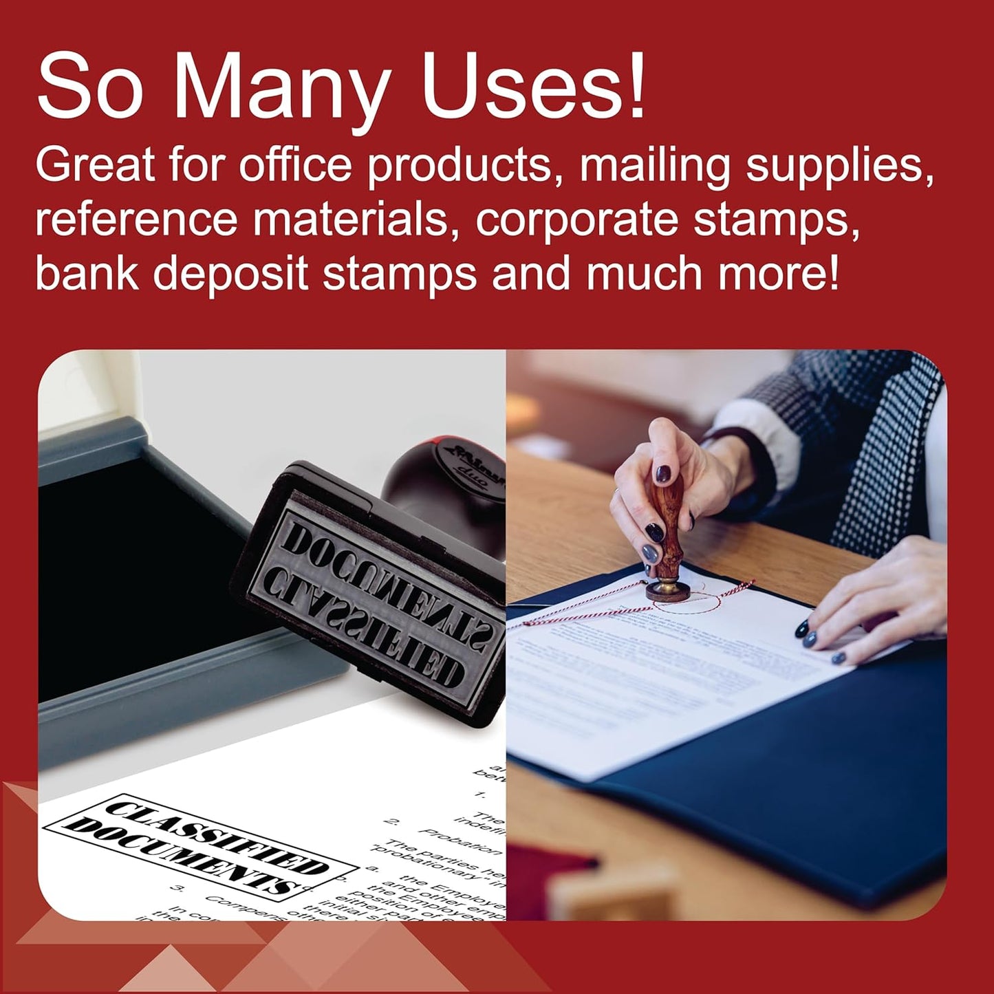 Shiny Green Ink Stamp Pad, 2-3/4" by 4-3/8" Surface Area, Felt Stamp Pad with Green Water-Based Stamp Ink