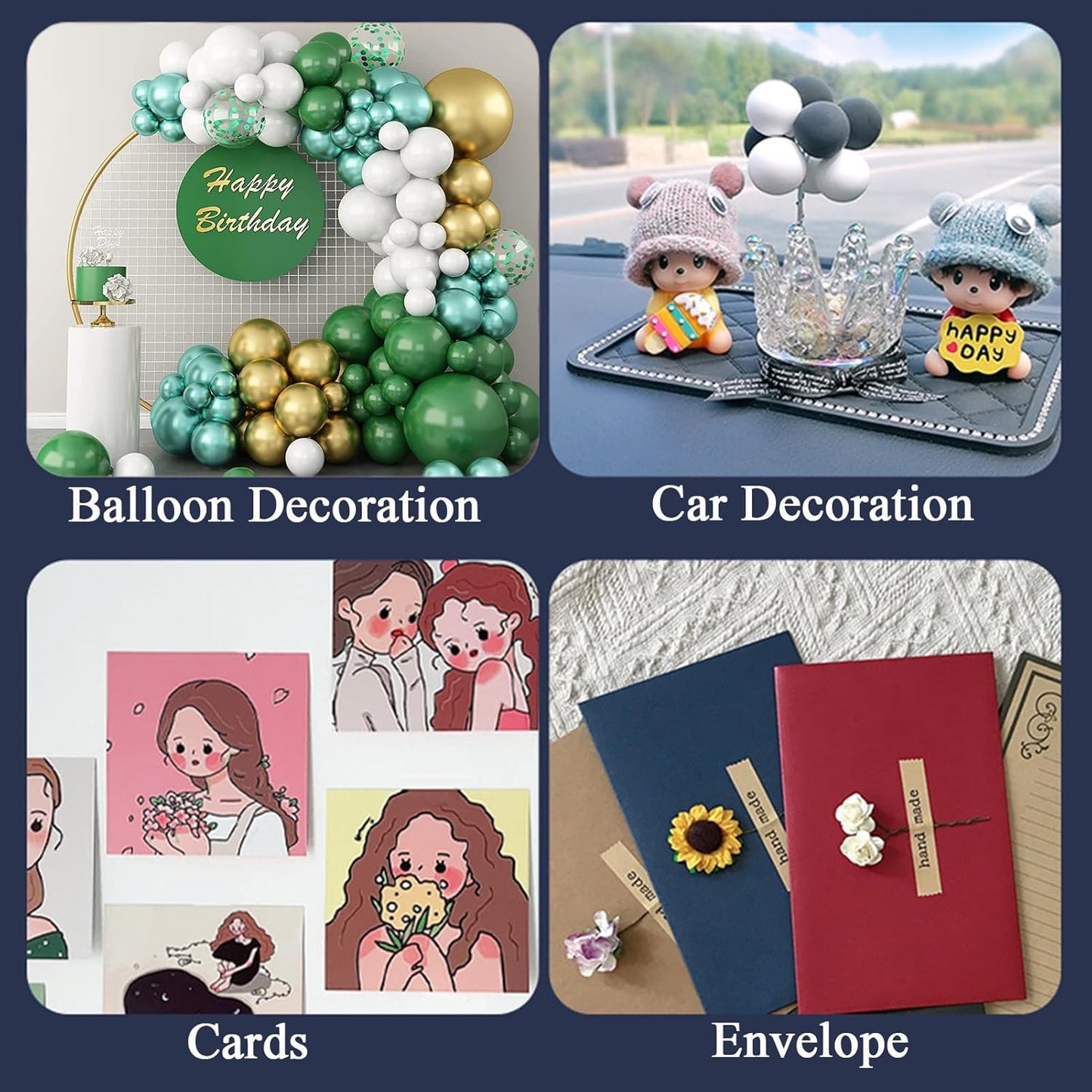Adhesive Stick dots Two-Sided Sided Mounting Putty Stick Tack for Wall Hanging Crafts Balloons Festival Party Decorations,Clean Removable(0.6"*0.6"-560)