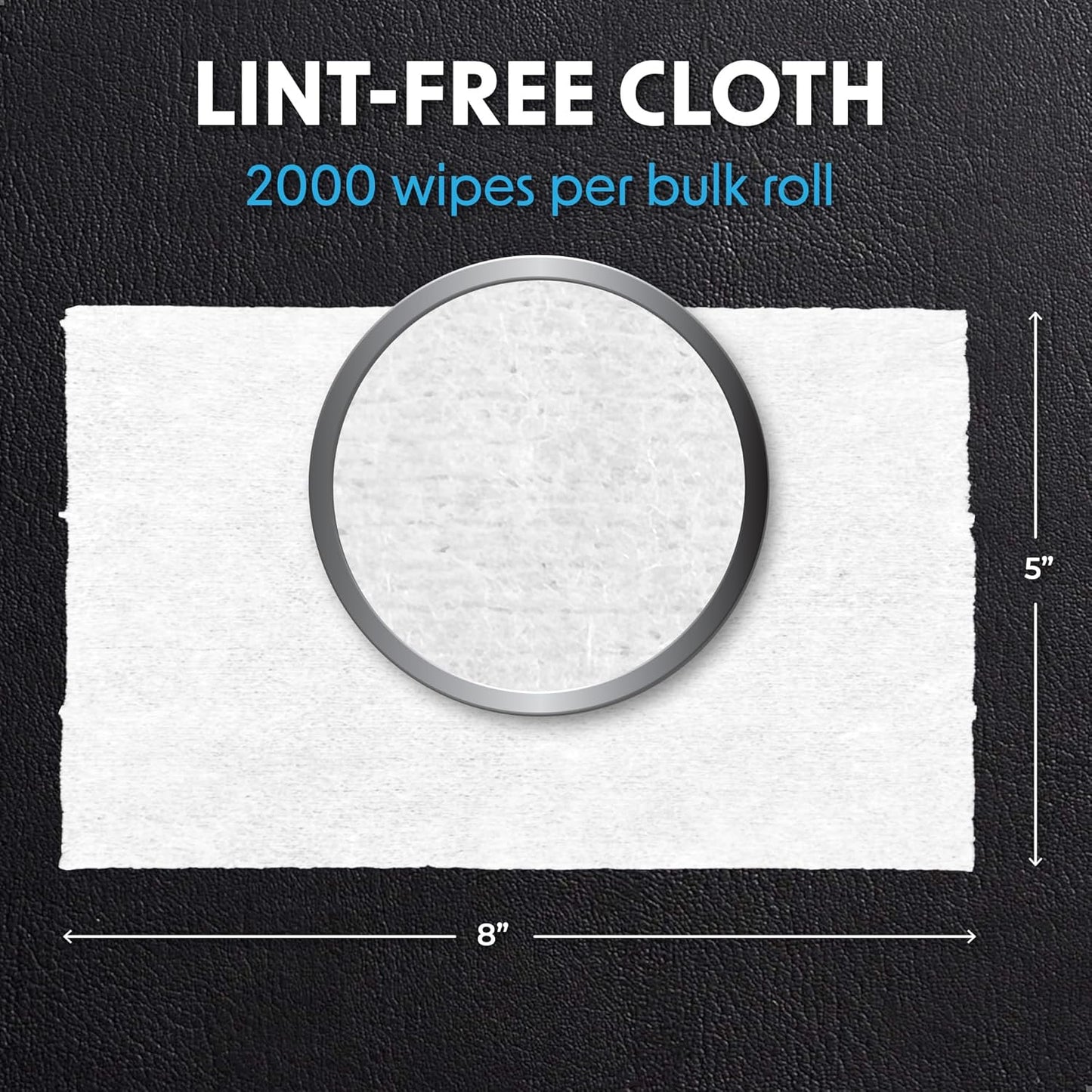 Wipex Max Out Sanitizing Wipes for Gyms - 2000 Wipes Economy Size Refill Rolls for Dispensers, 5"x8" - Ideal for High Volume Commercial Wellness Centers, Schools, Public Facilities & Studios