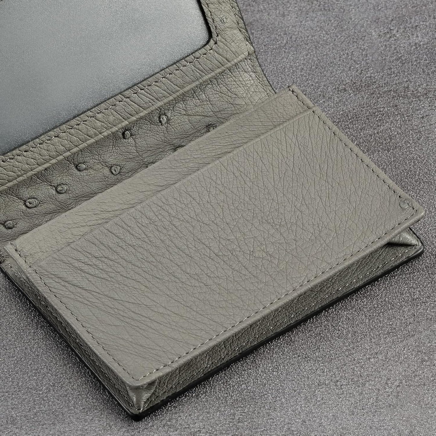 Leather Business Card Case Holder for Men & Women, Italian Calfskin