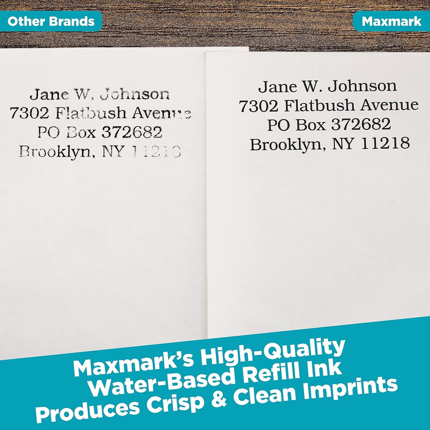 MaxMark Premium Refill Ink for self Inking Stamps and Stamp Pads, Purple Color - 4 oz.