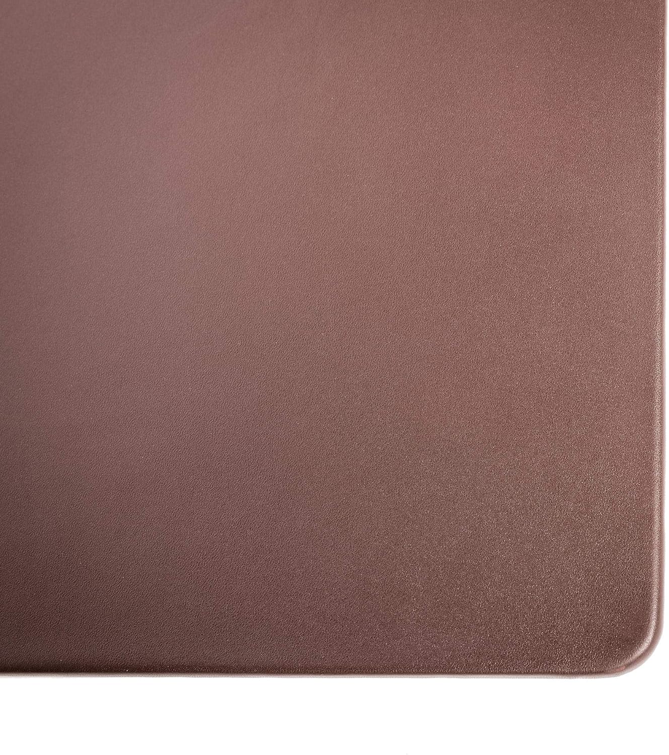 Dacasso Pad Without Side Rails Luxury Leather Blotter for Writing-Executive Desk Surface Protector, 30” x 19”, Chocolate Brown