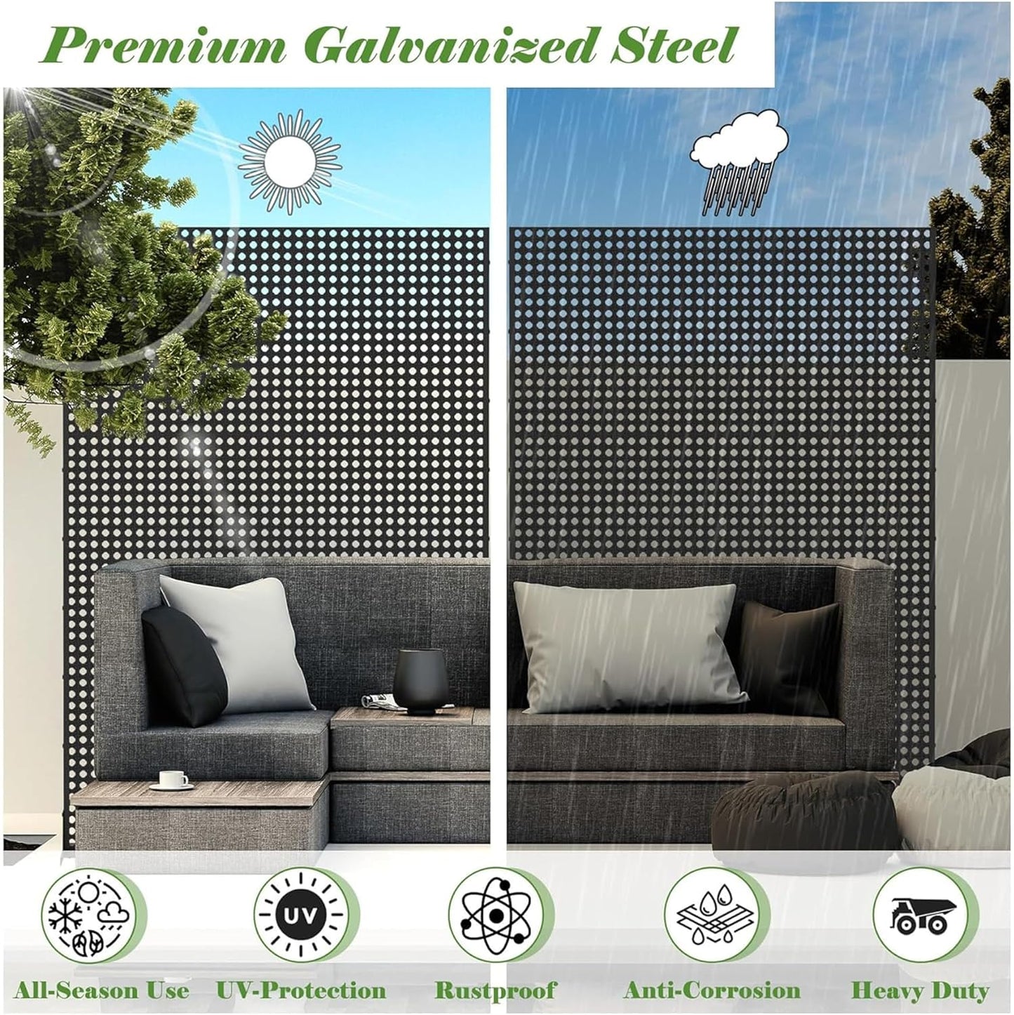 NicBex Room Divider 1 Panel Room Dividers with Rhombus Pattern Design Partition Room Dividers and Metal Privacy Screens Wall Divider for Outdoor, Room Separation,48.31" W x 15.75" D x 70.75" H, Black