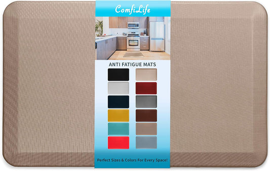 ComfiLife Anti Fatigue Floor Mat – 3/4 Inch Thick Kitchen Mats for Floor, Standing Desk Mat, Kitchen Rug – Comfort at Home, Office – Durable – Stain Resistant – Non-Slip Bottom (20" x 32", Rose Gold)
