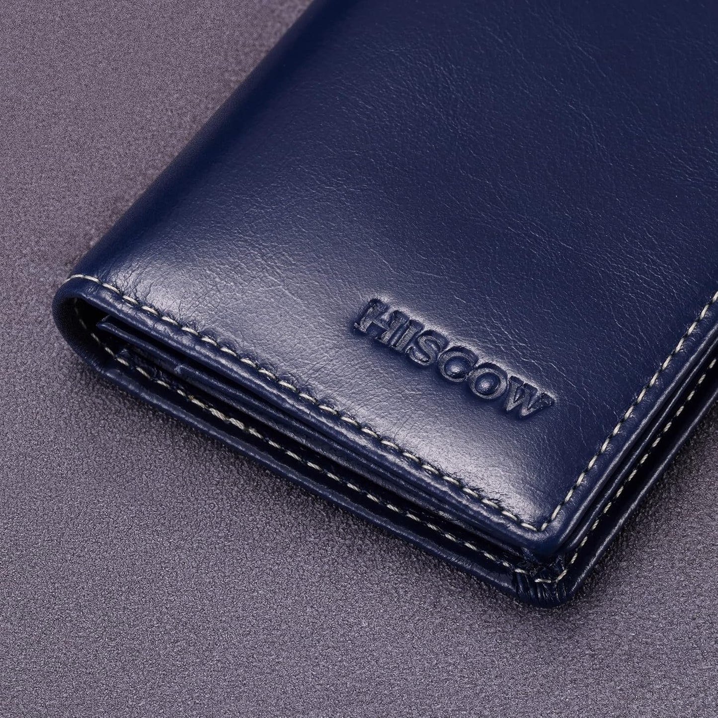 Leather Business Card Case Holder for Men & Women, Italian Calfskin